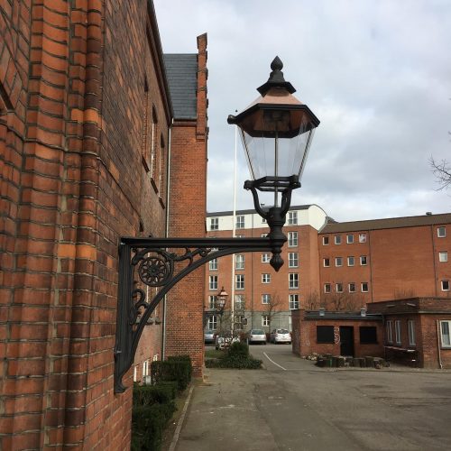 Ribelampe Gußeisen Henriette Hörlücks Skole Odense